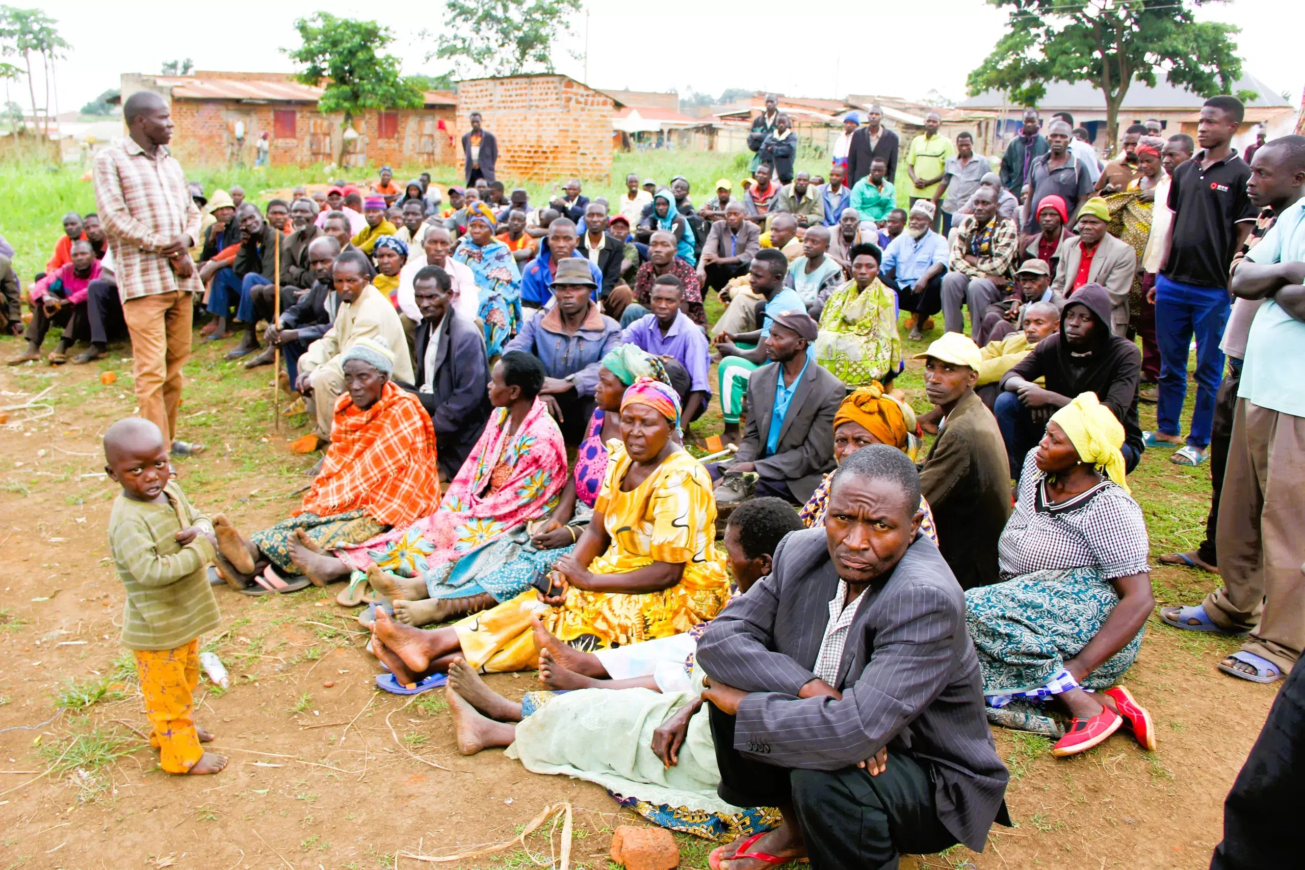 (Buking evictees at the RDC – Kikuube district office, Uganda)
